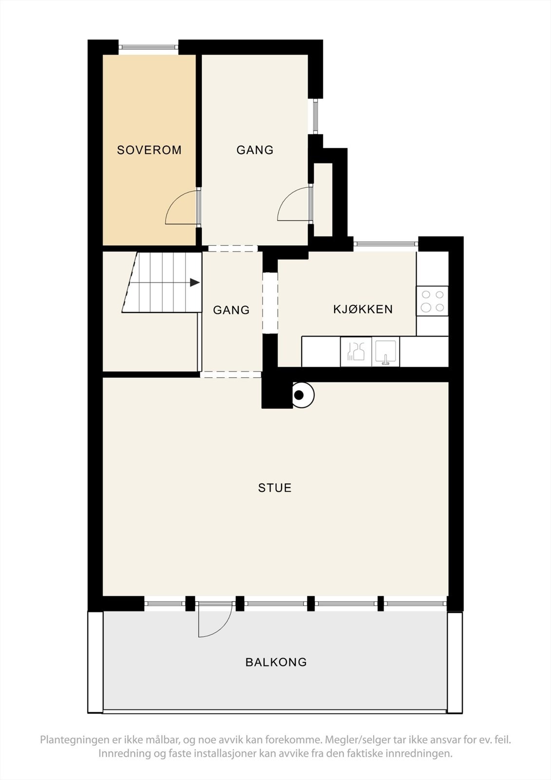 Plantegning første etasje. Galleribilde