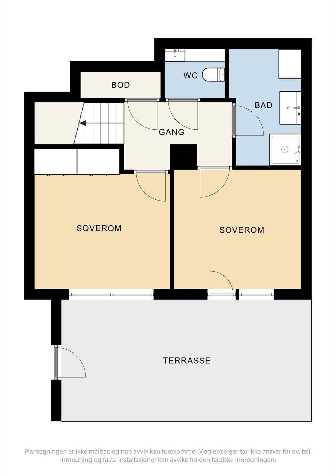 Plantegning underetasje Galleribilde