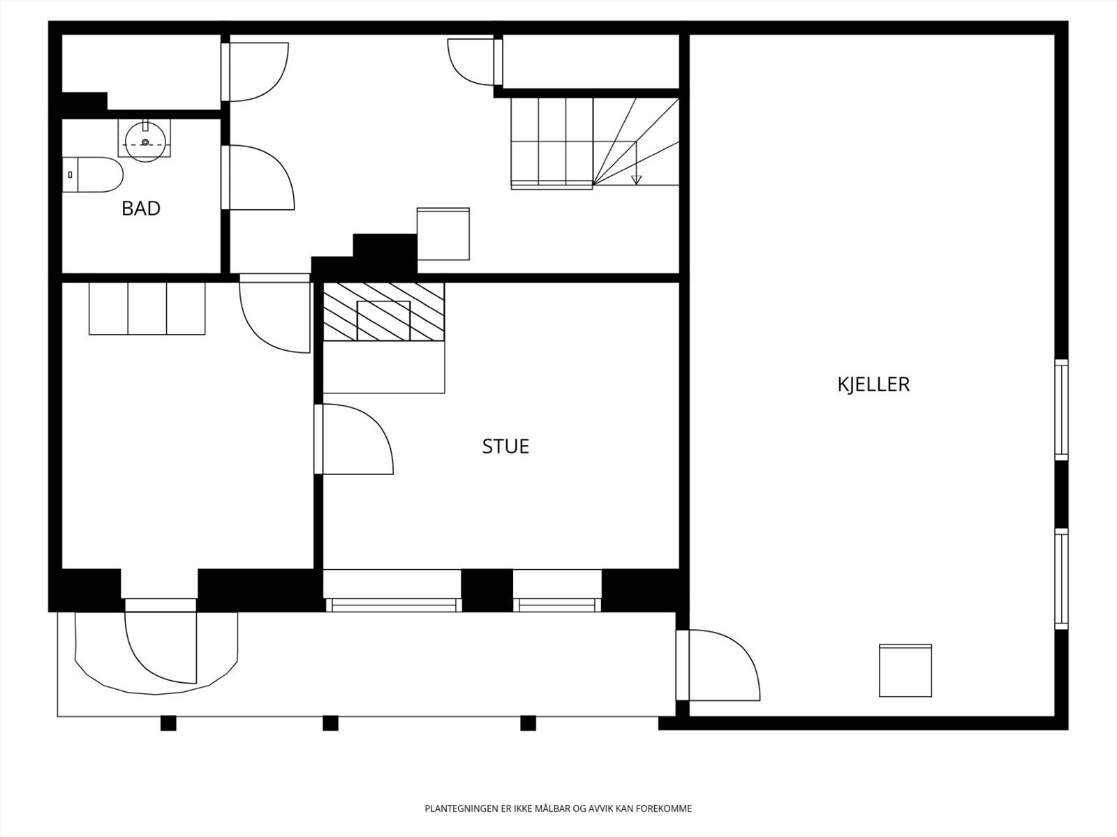 Her er det følgende planløsning. Galleribilde