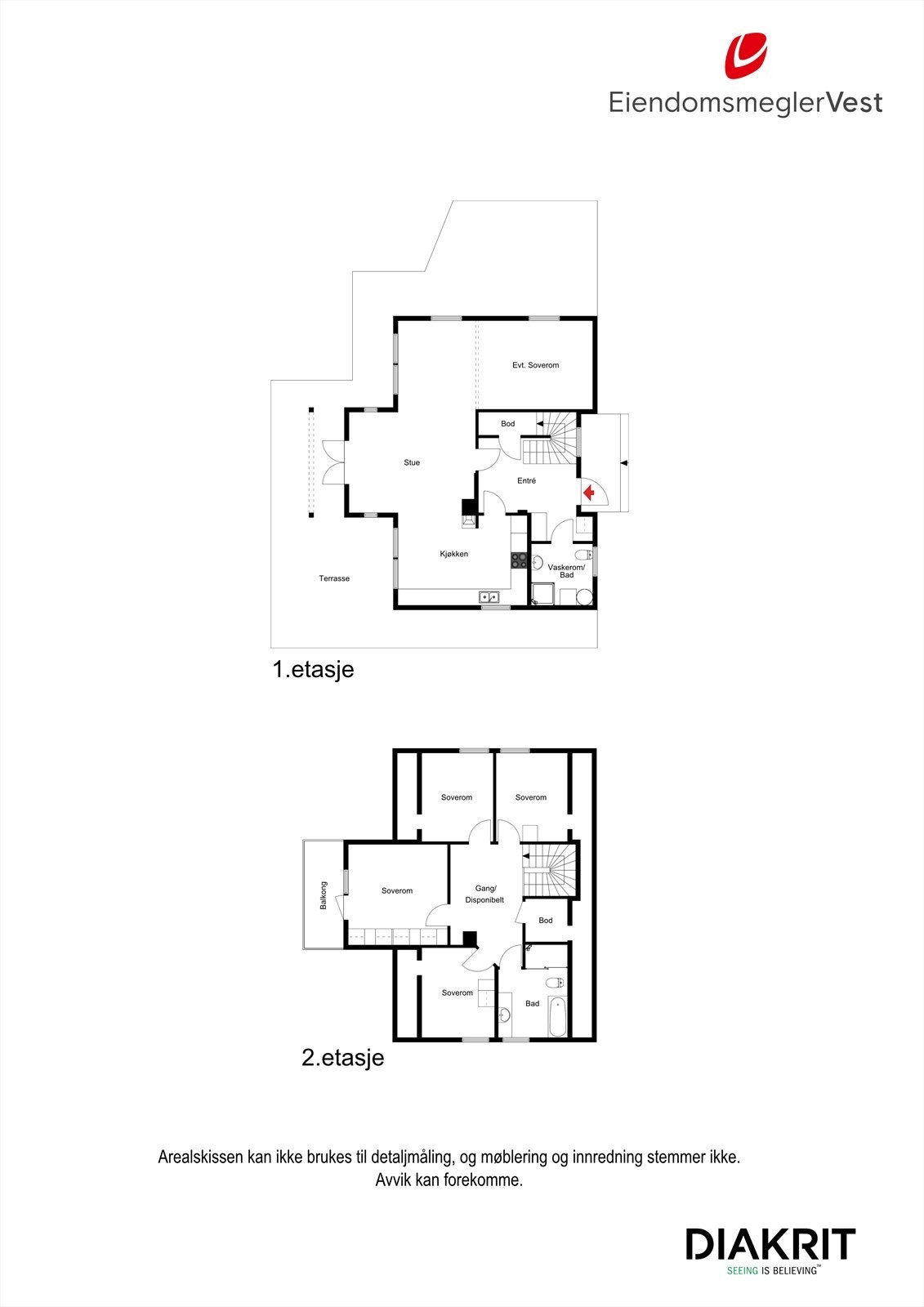 2D planskisse av huset. Galleribilde