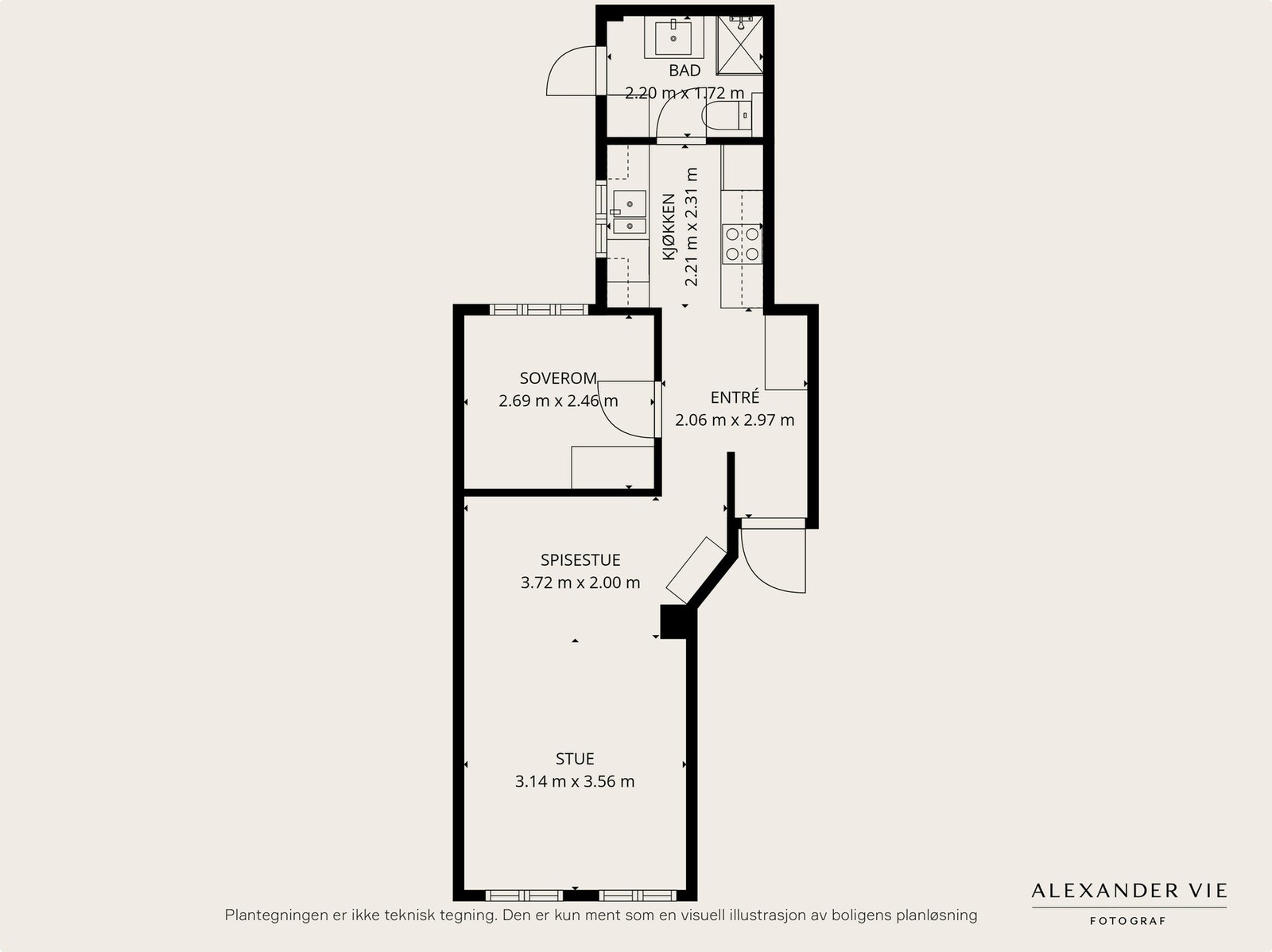 Planskisse 2. etg Galleribilde