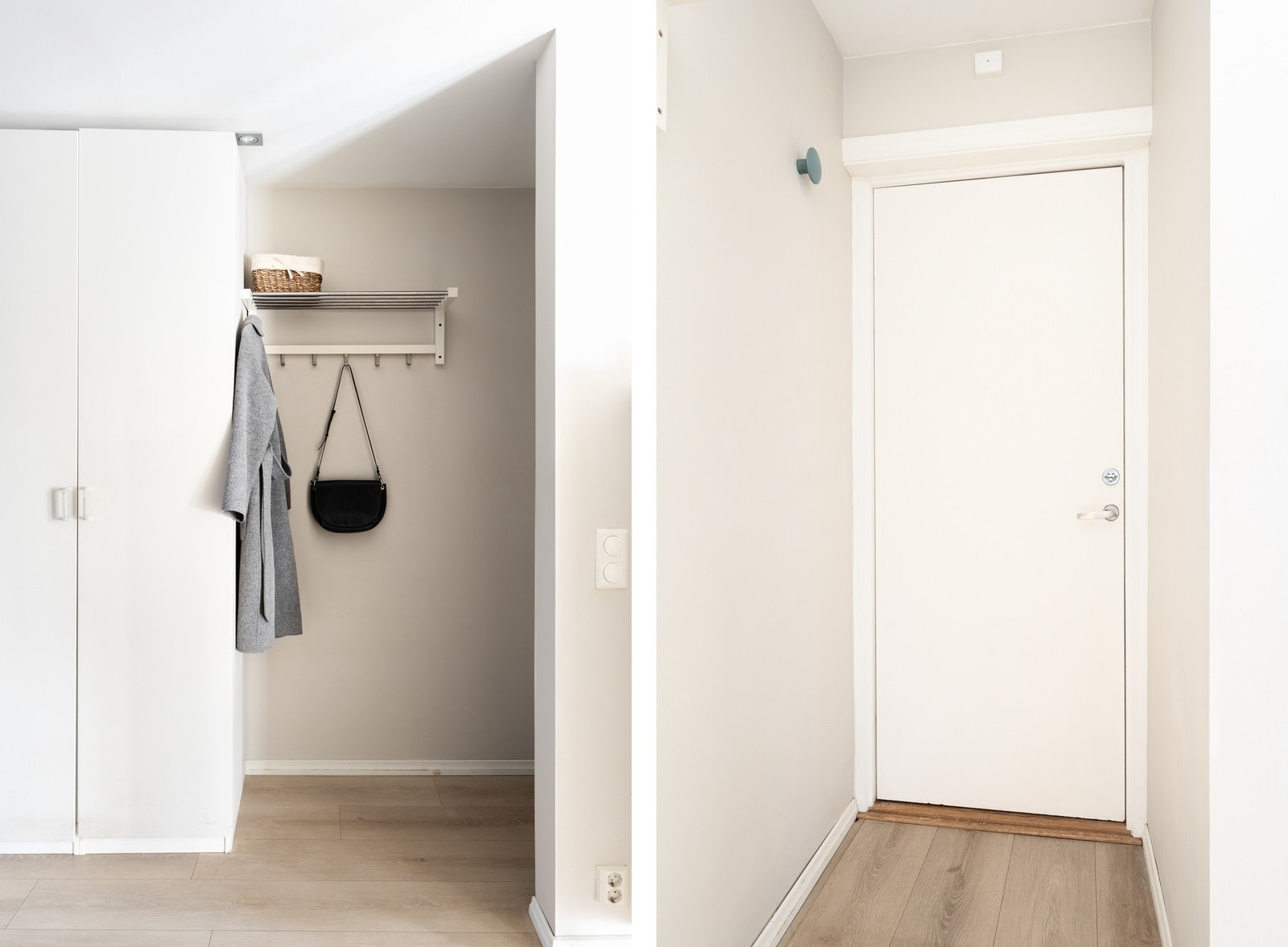 Entréen ønsker deg velkommen hjem med et lyst og moderne uttrykk. Galleribilde