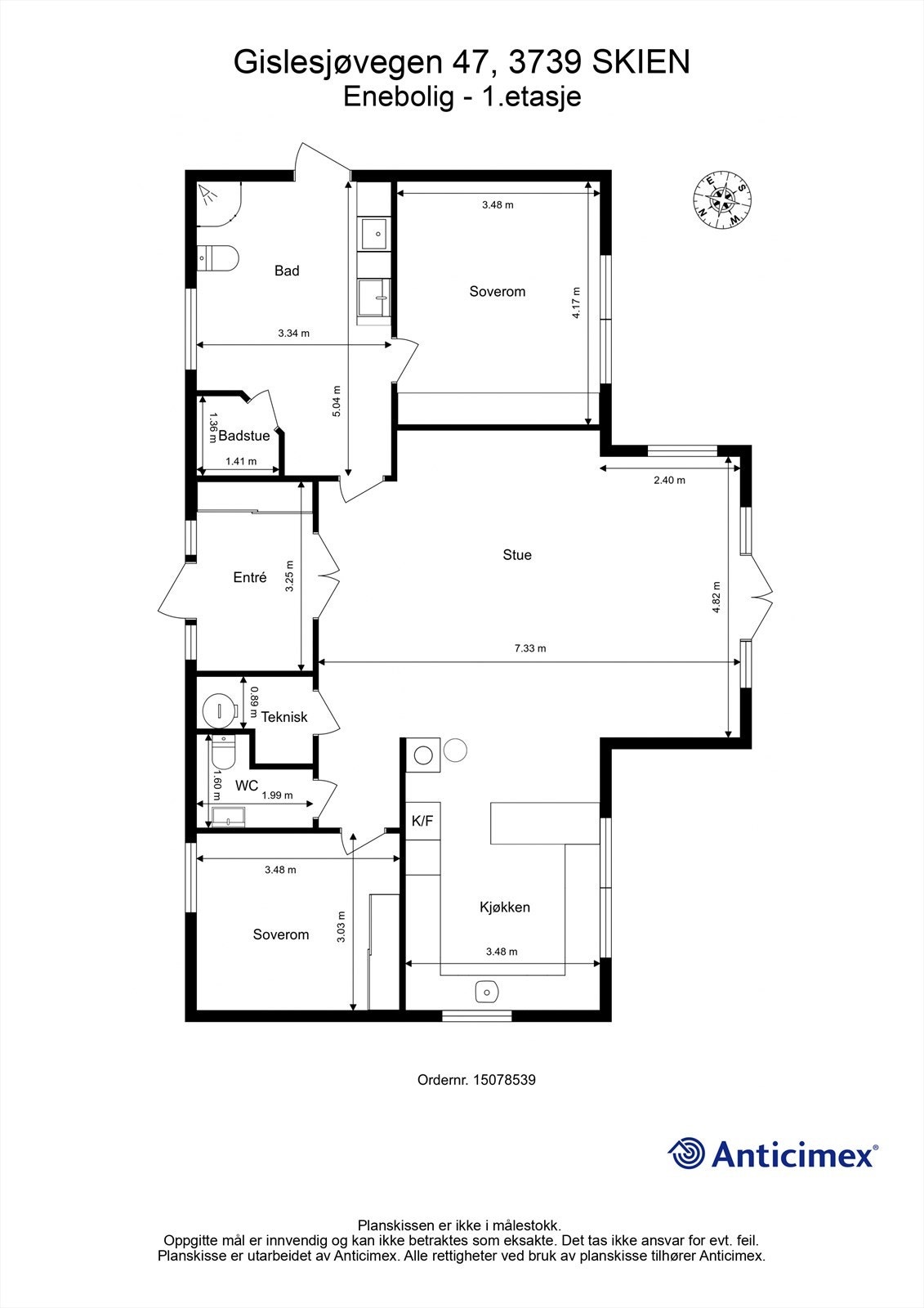 Plantegning Galleribilde