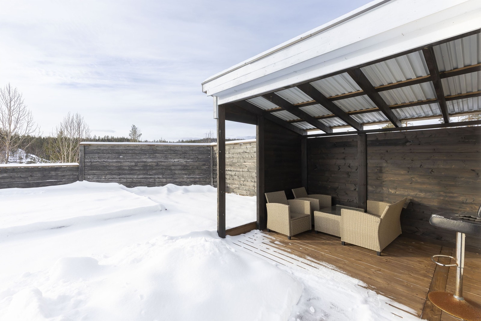 Utestue med utekjøkken Galleribilde