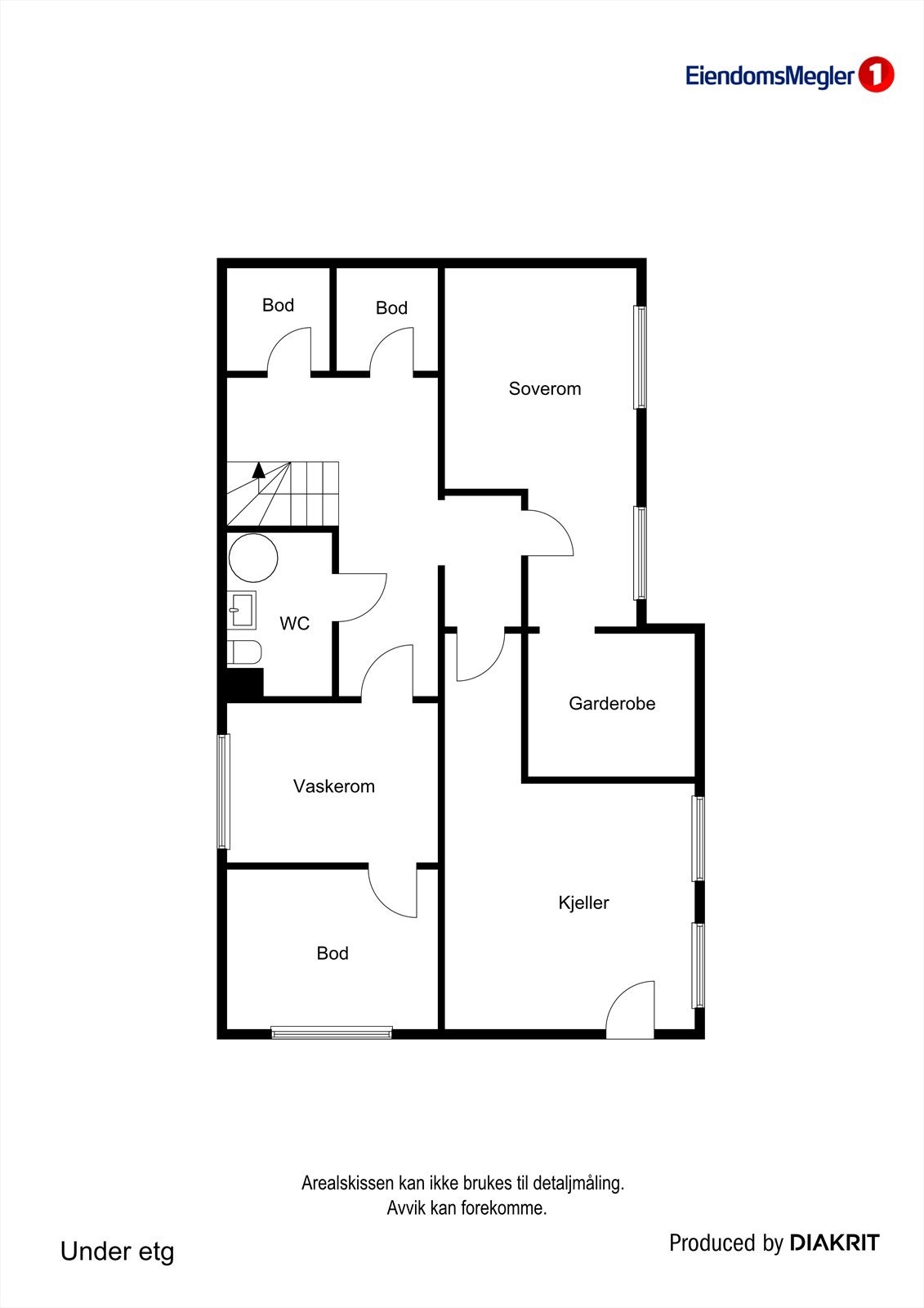Plantegning underetasje Galleribilde