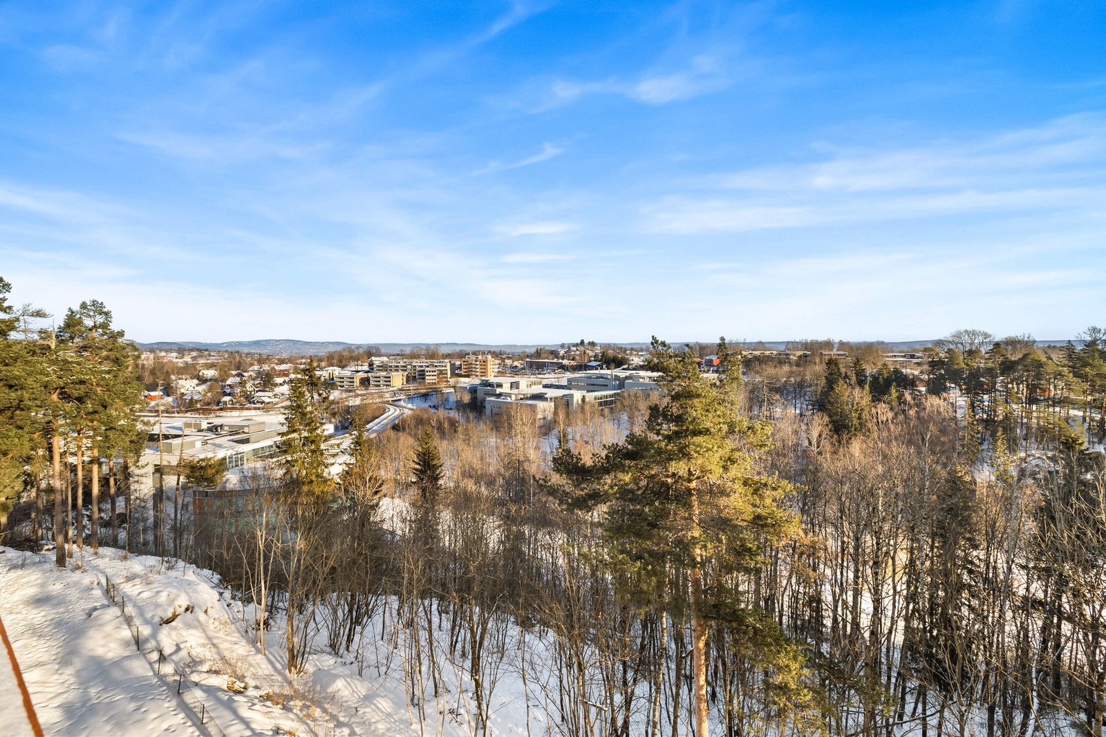 Flott utsikt fra balkongen Galleribilde