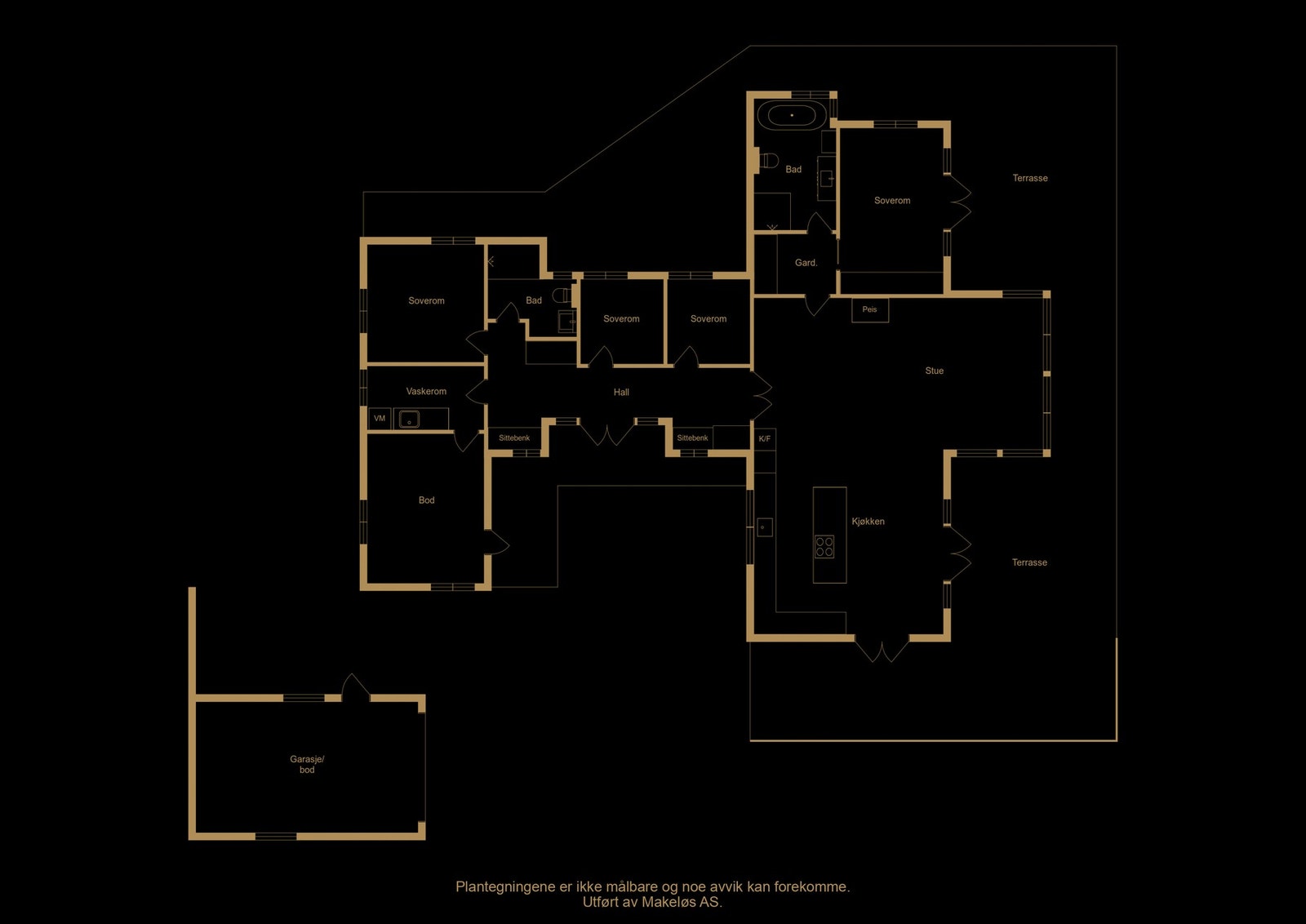 Plantegning - illustrasjon, avvik kan forekomme Galleribilde