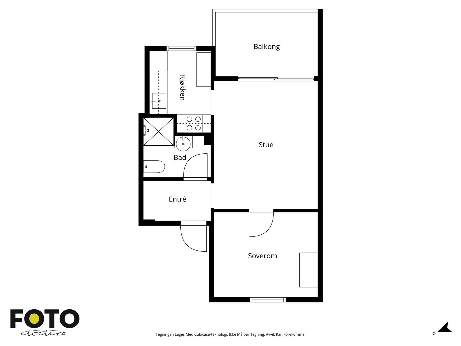 Veiledende plantegning - Ikke målbar Galleribilde
