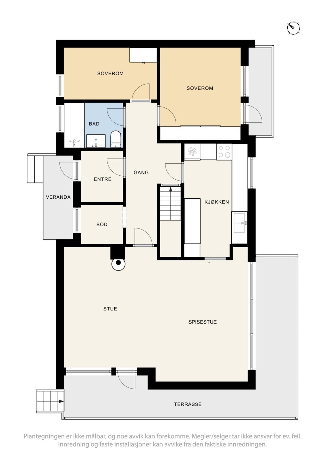 Plantegning 1. etg. Galleribilde