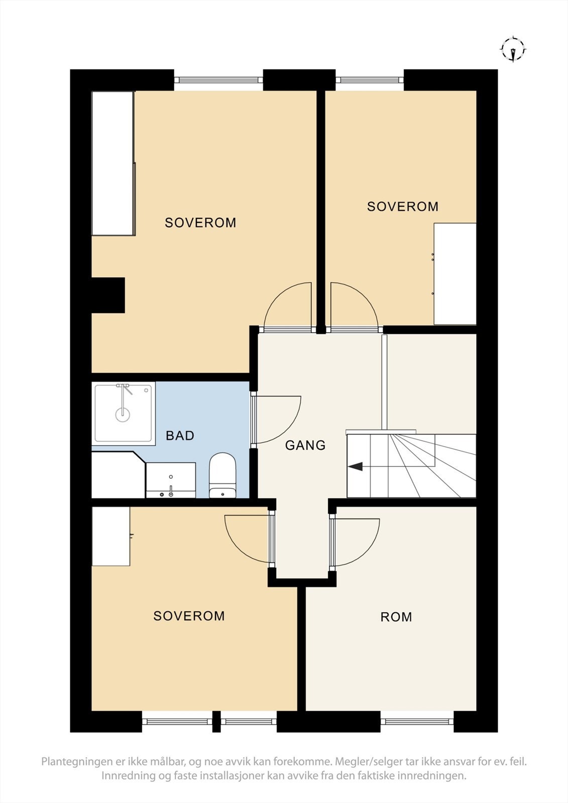 Plantegning 2. etasje Galleribilde