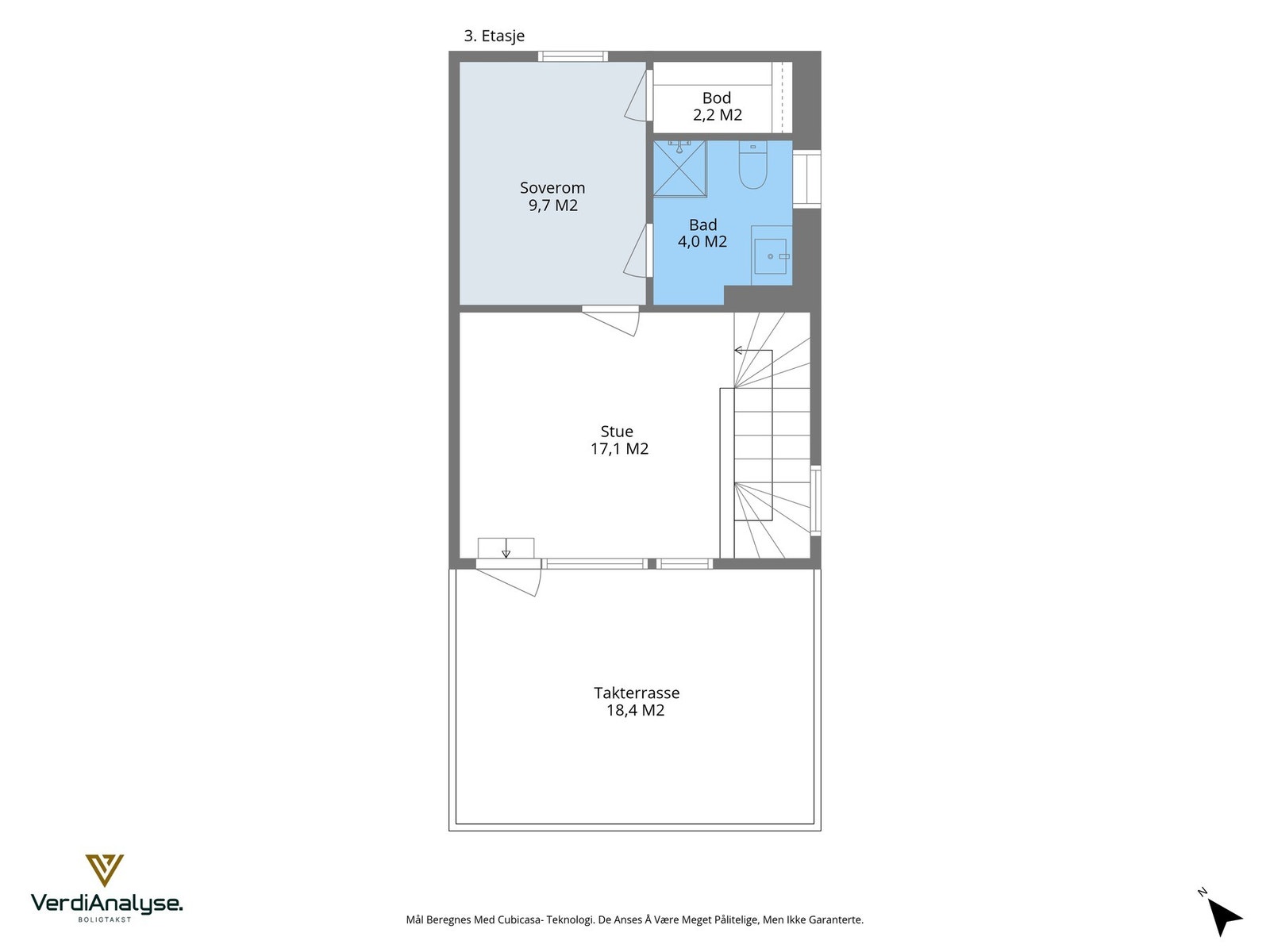 Planløsning 3.etasje. Galleribilde