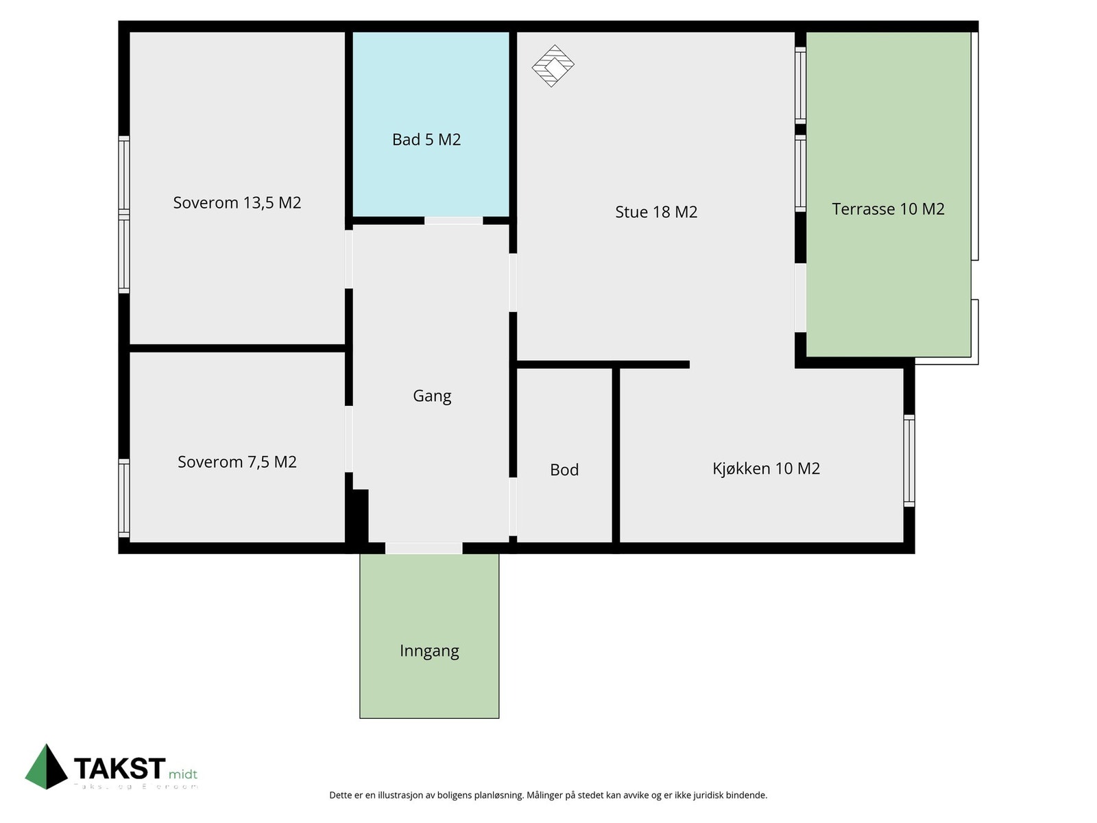 Planskisse Galleribilde