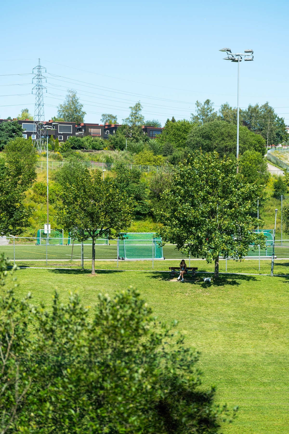 Parkene i området gir deg muligheten til å slappe av og nyte sommeren i gresset med en god bok. Galleribilde