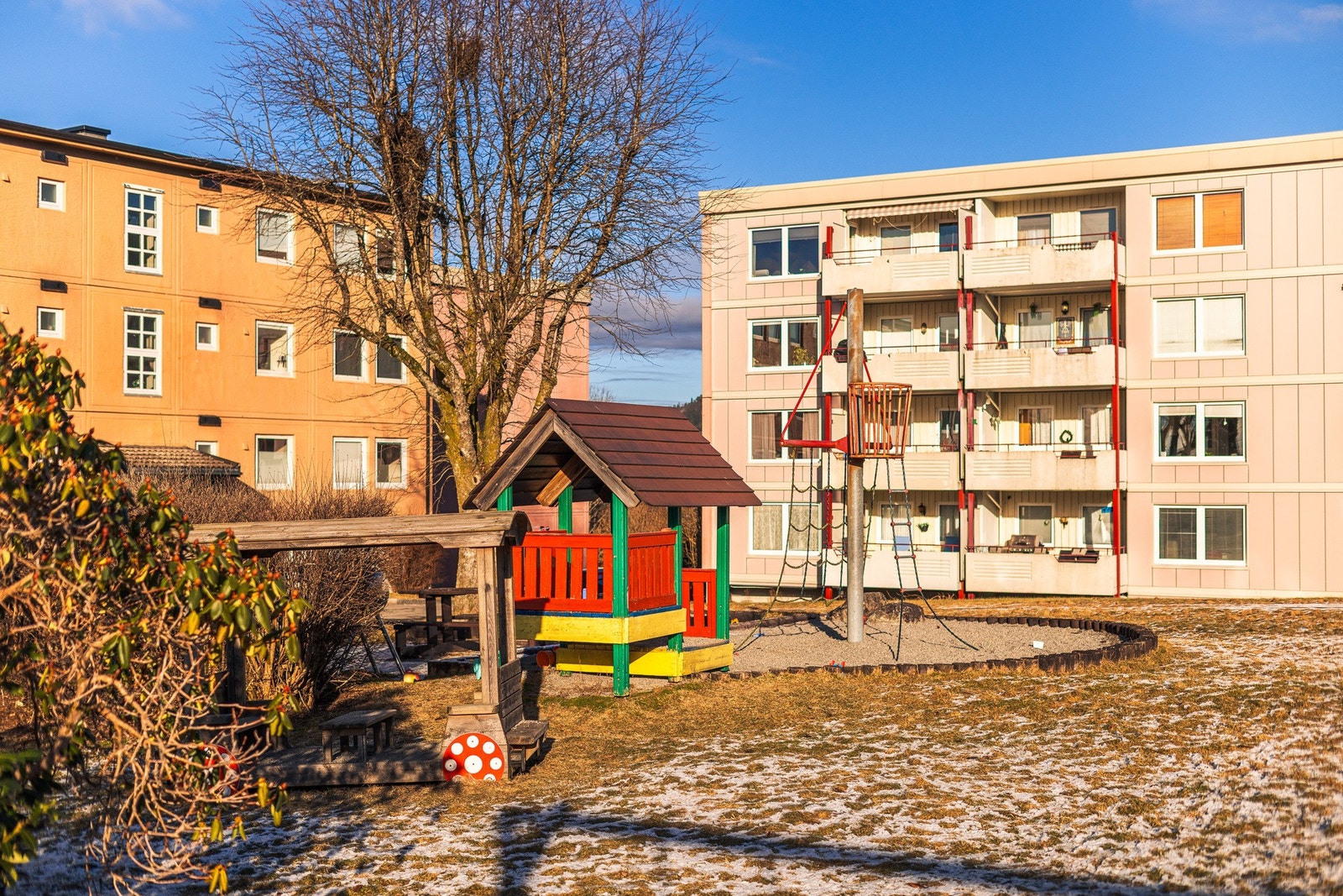 Borettslaget har flere flott opparbeidede fellesareal. Galleribilde