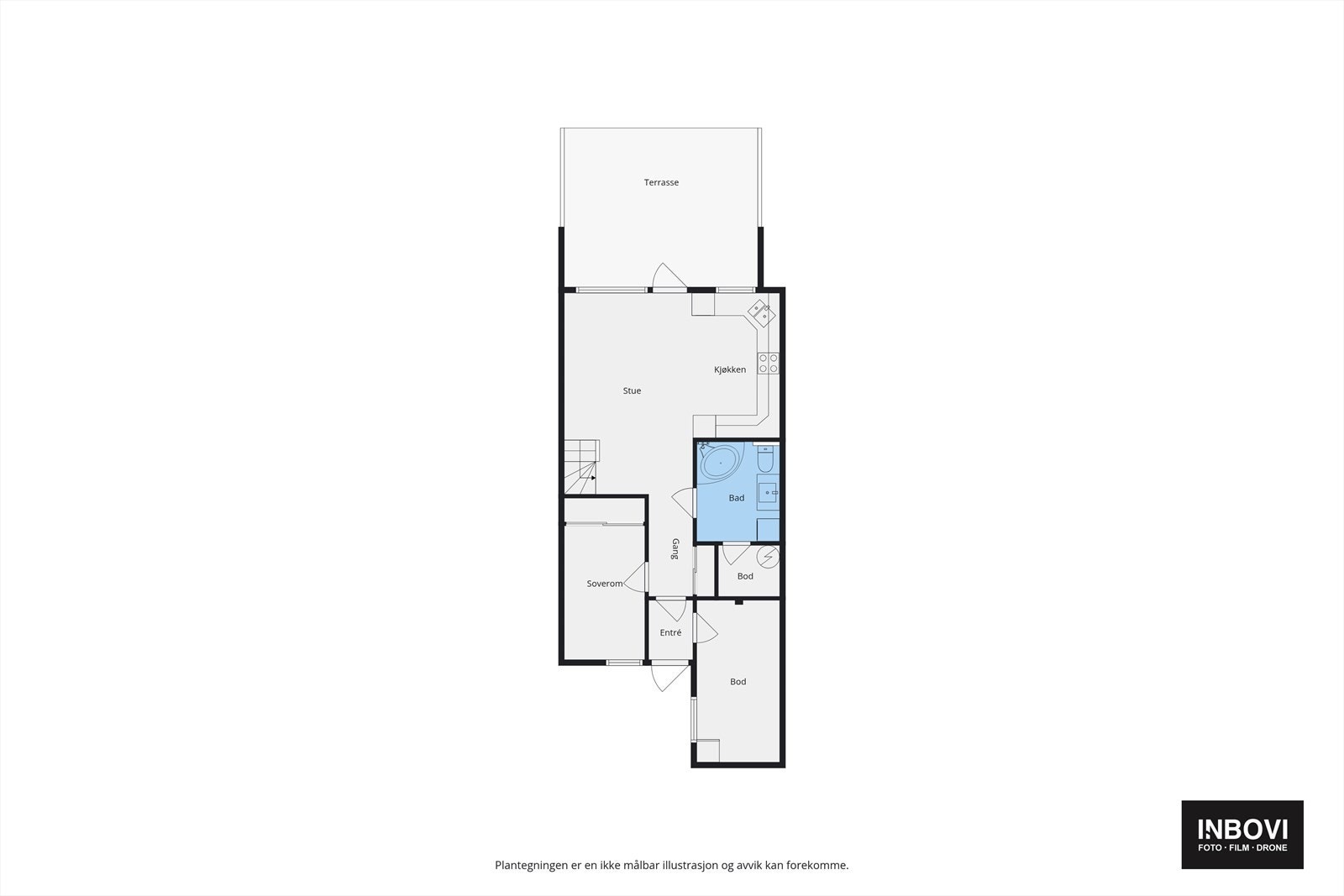 Plantegning for 1. etasje. Galleribilde