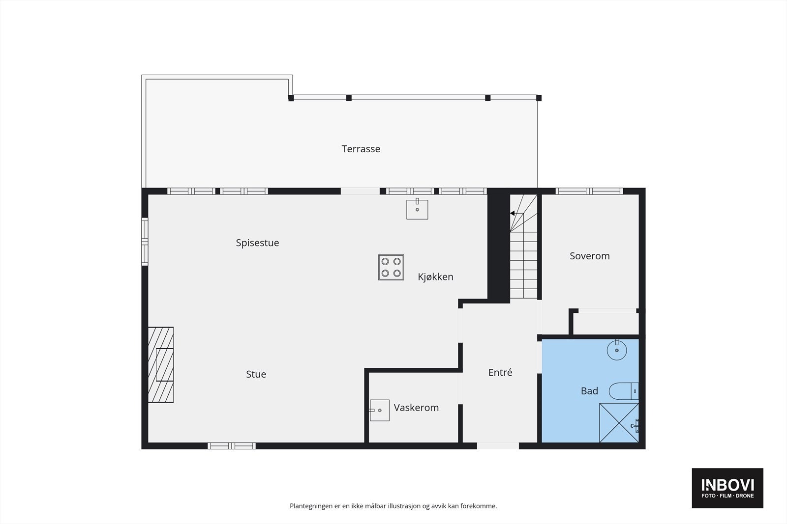 Plantegning 1.etg Galleribilde