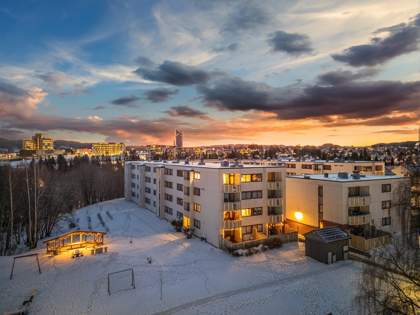 Fra leiligheten er det ca. 15 minutters gange til treningssenteret 3T Rosten. Galleribilde