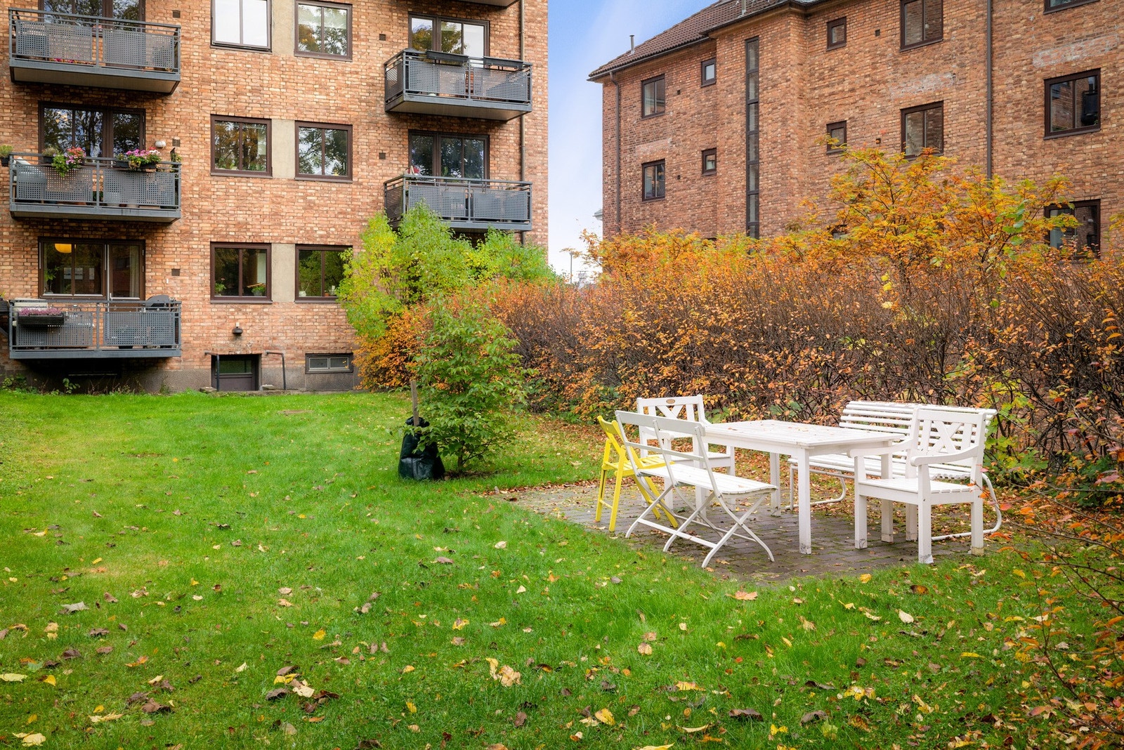 Kampen byggeselskap har store flotte grøntområder og koselige bakgårder til beboernes store glede. Galleribilde