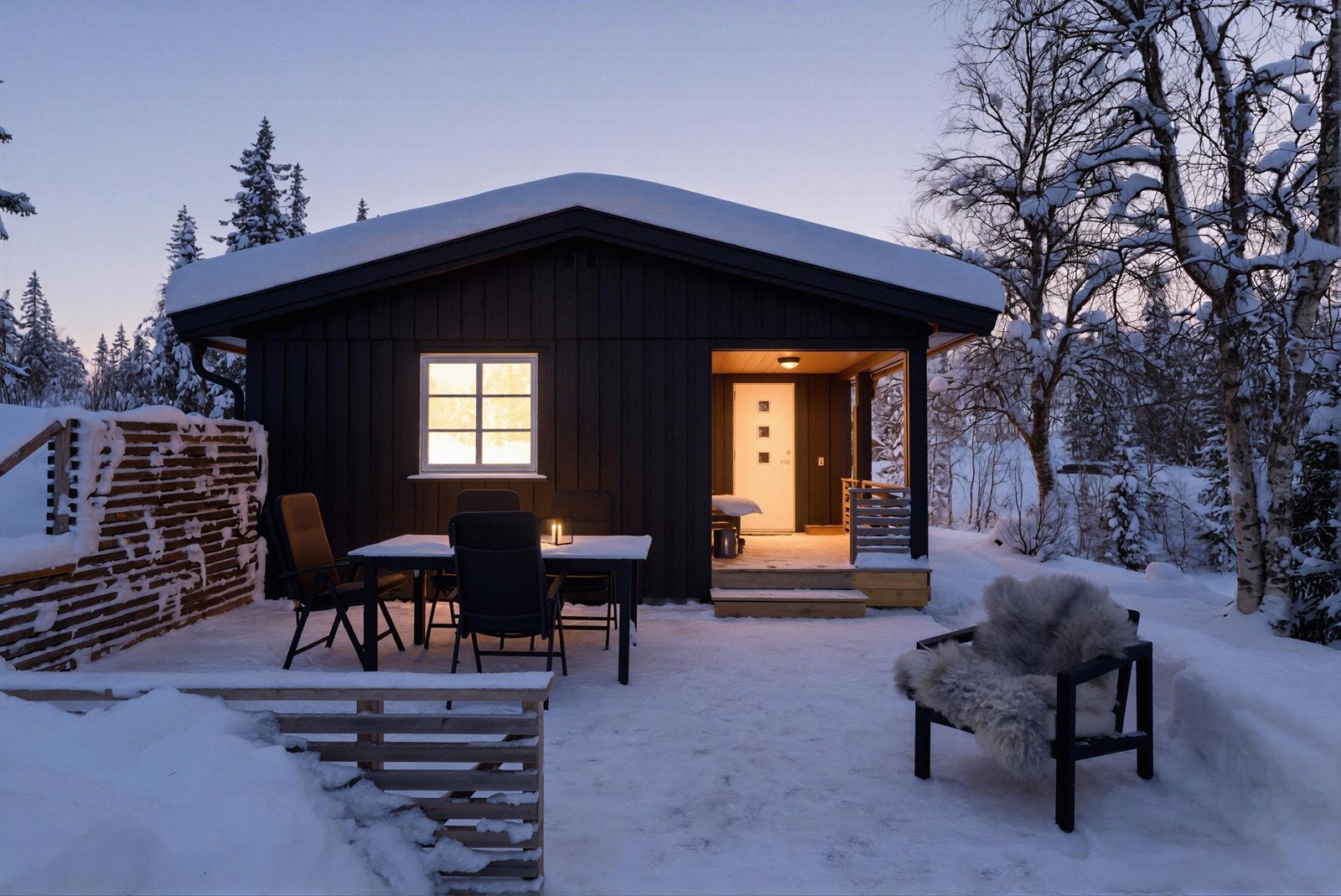 Hytta ligger naturskjønt og nydelig til ca. 794 m.o.h. omkranset av vakkert naturlandskap ved Lisletjønn i Tuddal. Galleribilde