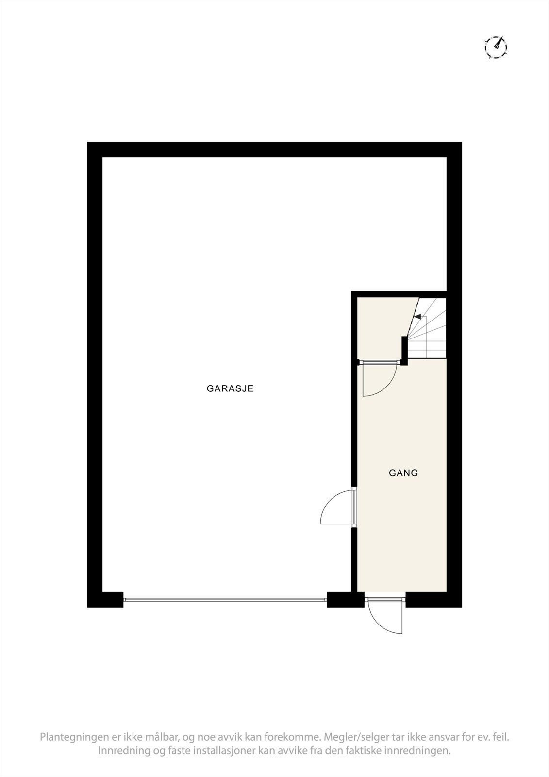 Plantegning underetasje. Galleribilde