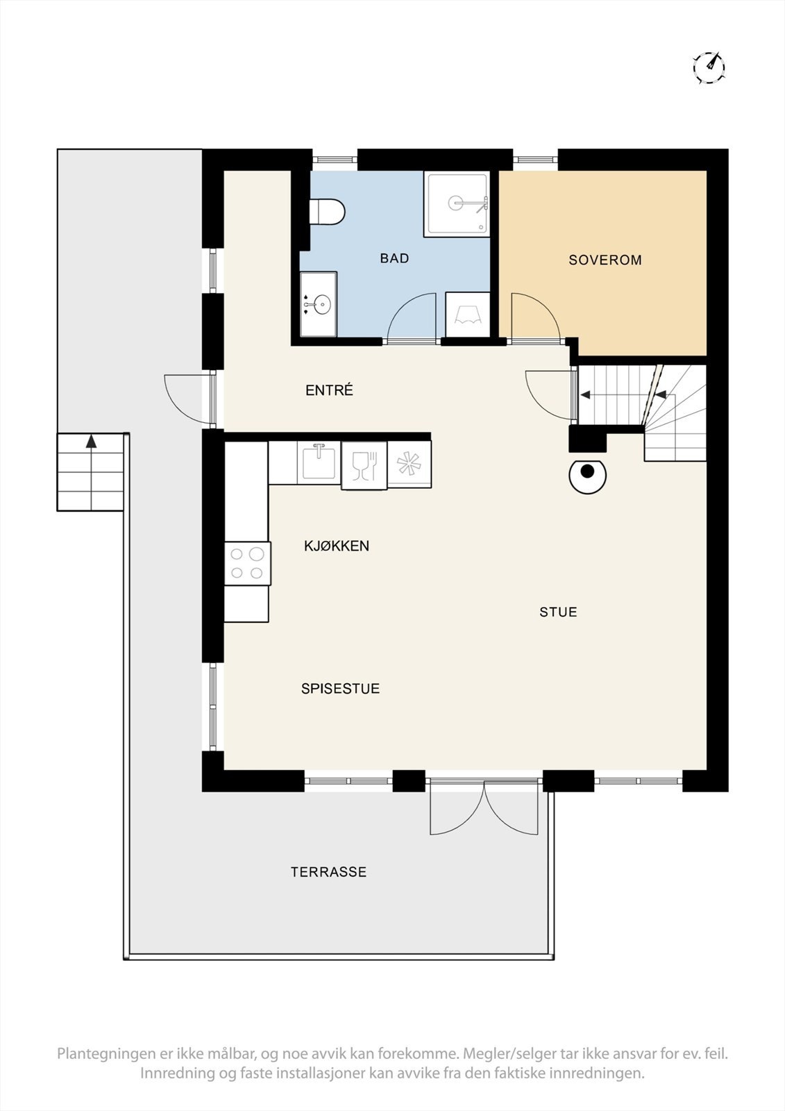 Plantegning 1. etasje. Galleribilde