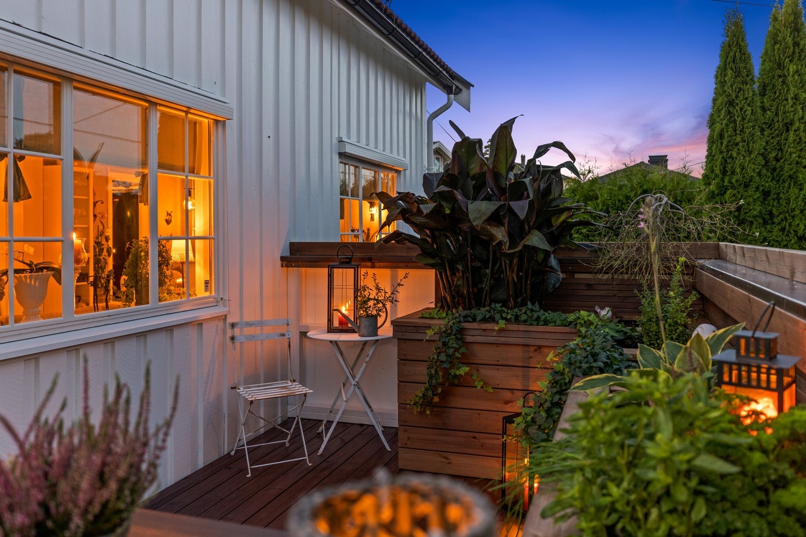 Detaljene i uterommet vitner om en eiendom som er tatt godt vare på. Galleribilde