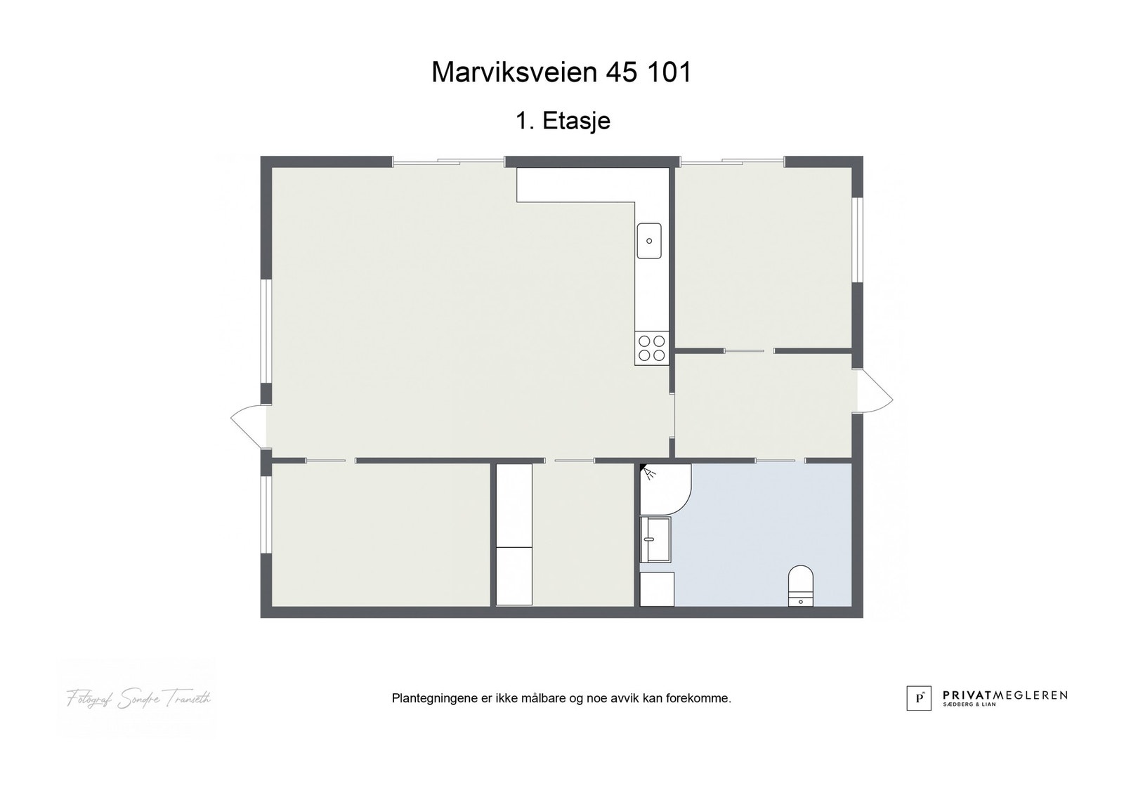 Plantegning - Marviksveien 45 Galleribilde