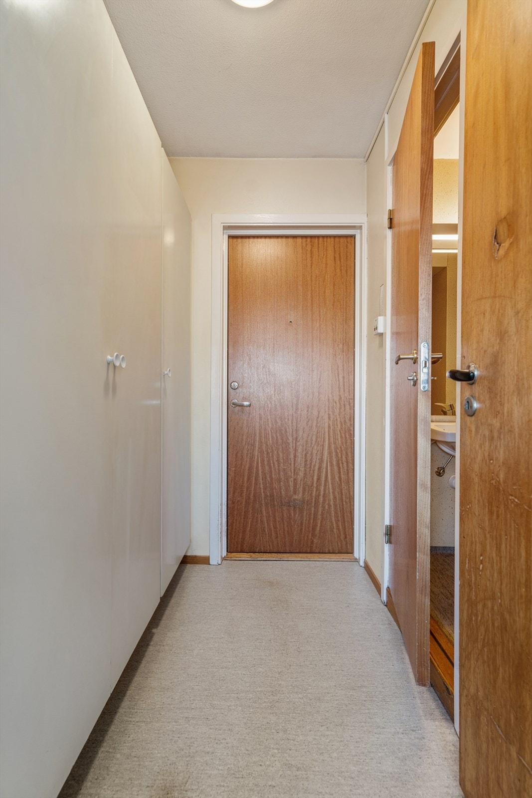 Trivelig luftig gang som ønsker deg velkommen inn, god plass til å henge fra seg ytterklær i garderobeskap! Galleribilde