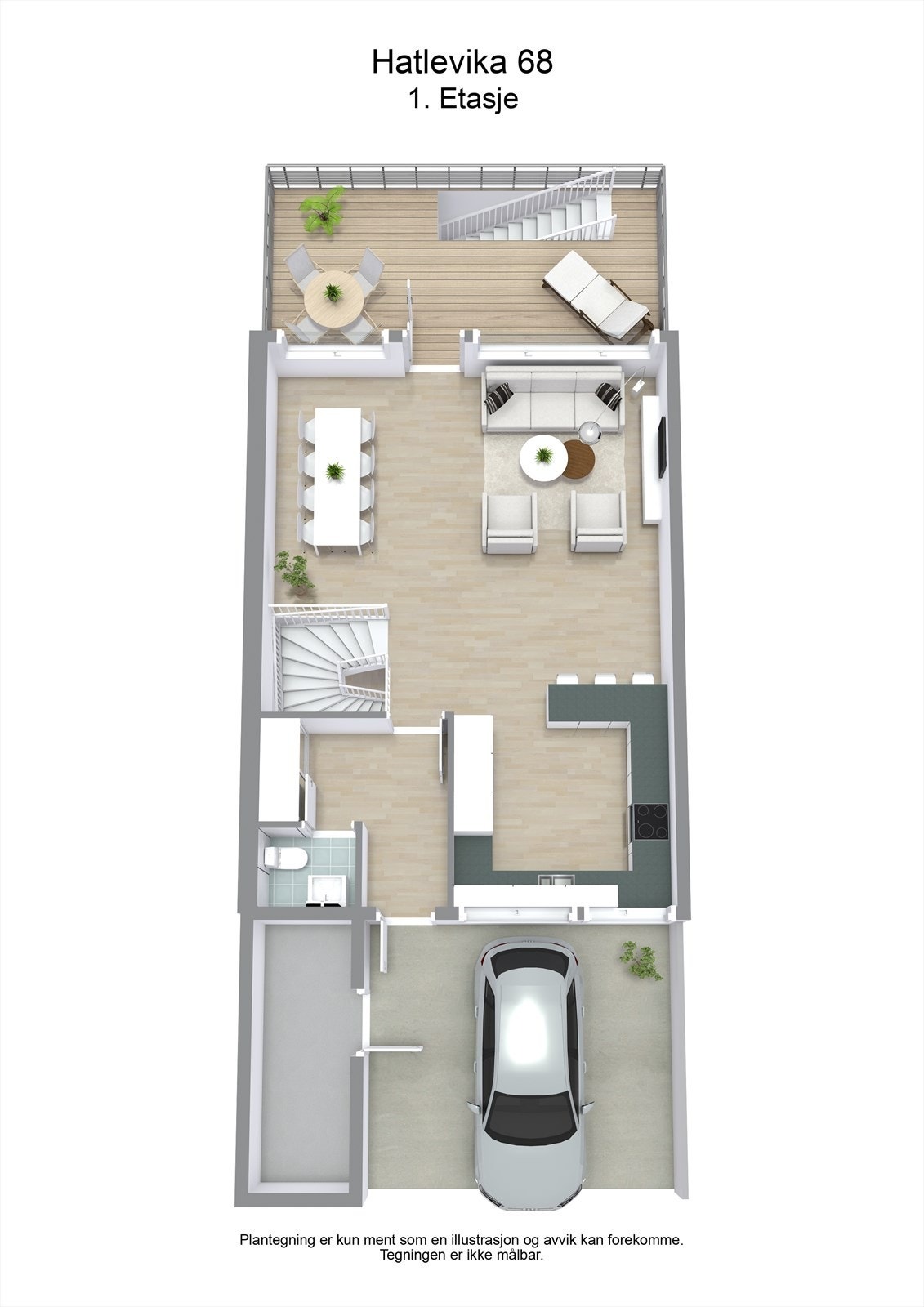 Plantegning - 3D Galleribilde