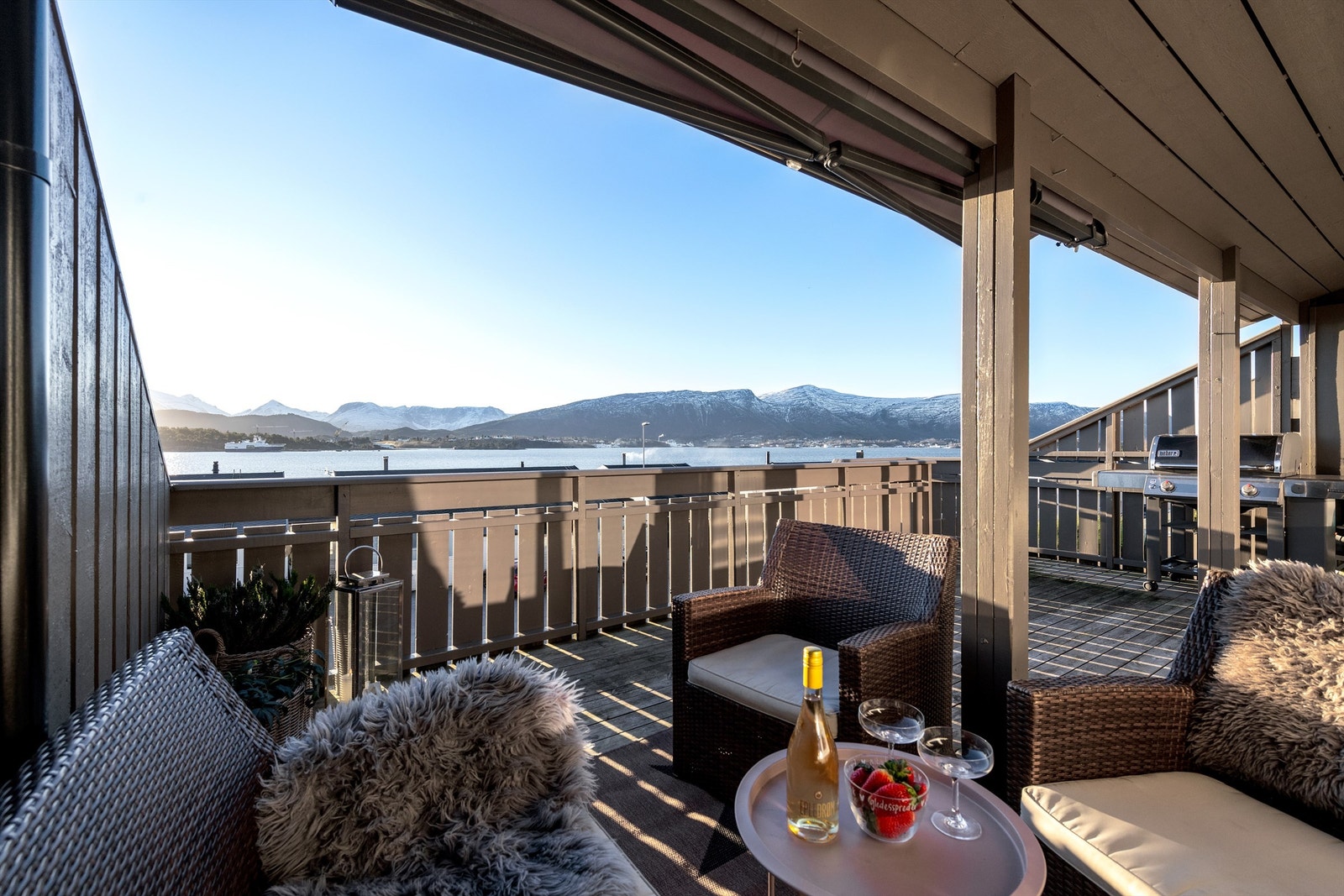 Verandaen er 22 m² Galleribilde