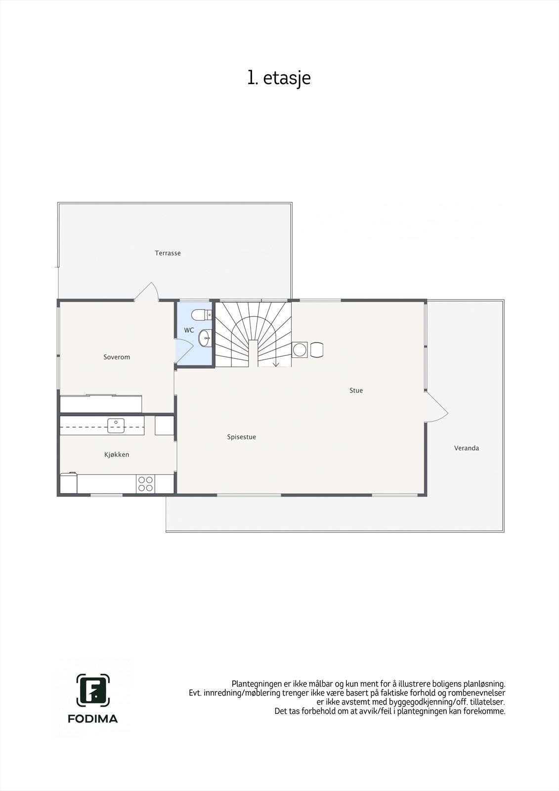 Plantegning overetasje Galleribilde