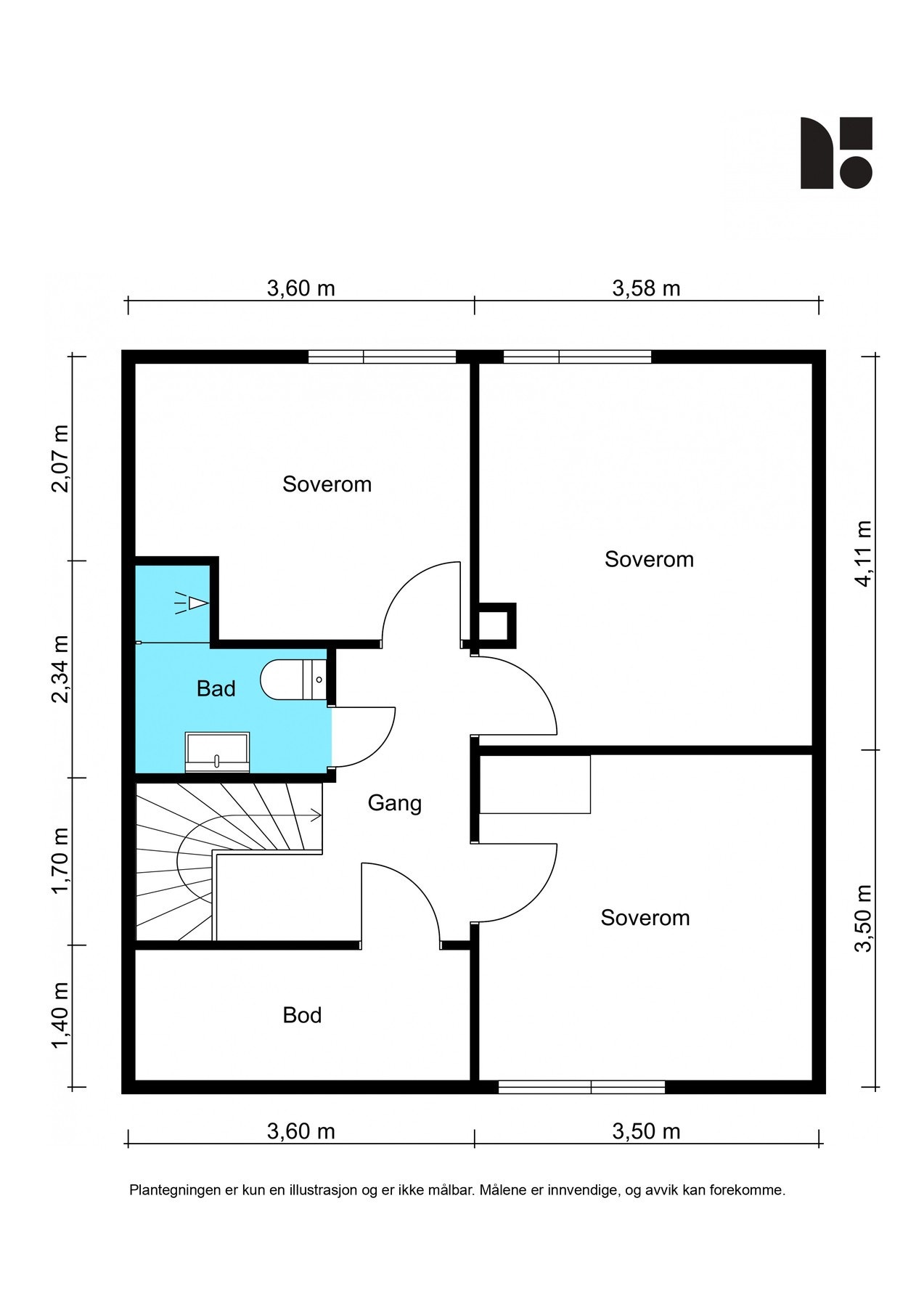 Plantegning - Annen etasje Galleribilde