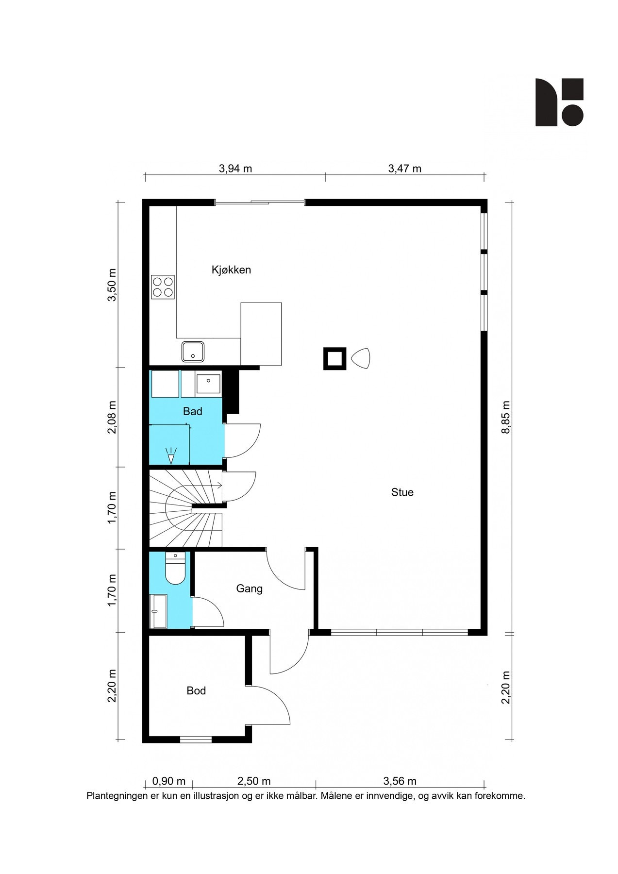 Plantegning - Første etasje Galleribilde