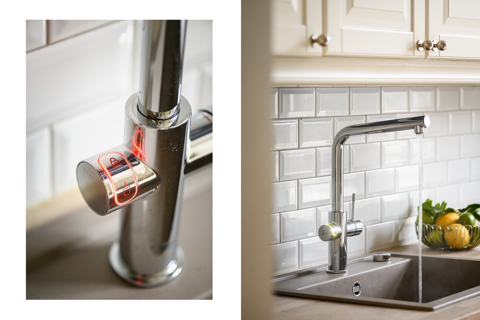 Grohe kjøkkenbatteri fra 2025 med kokende vann rett i springen. Galleribilde