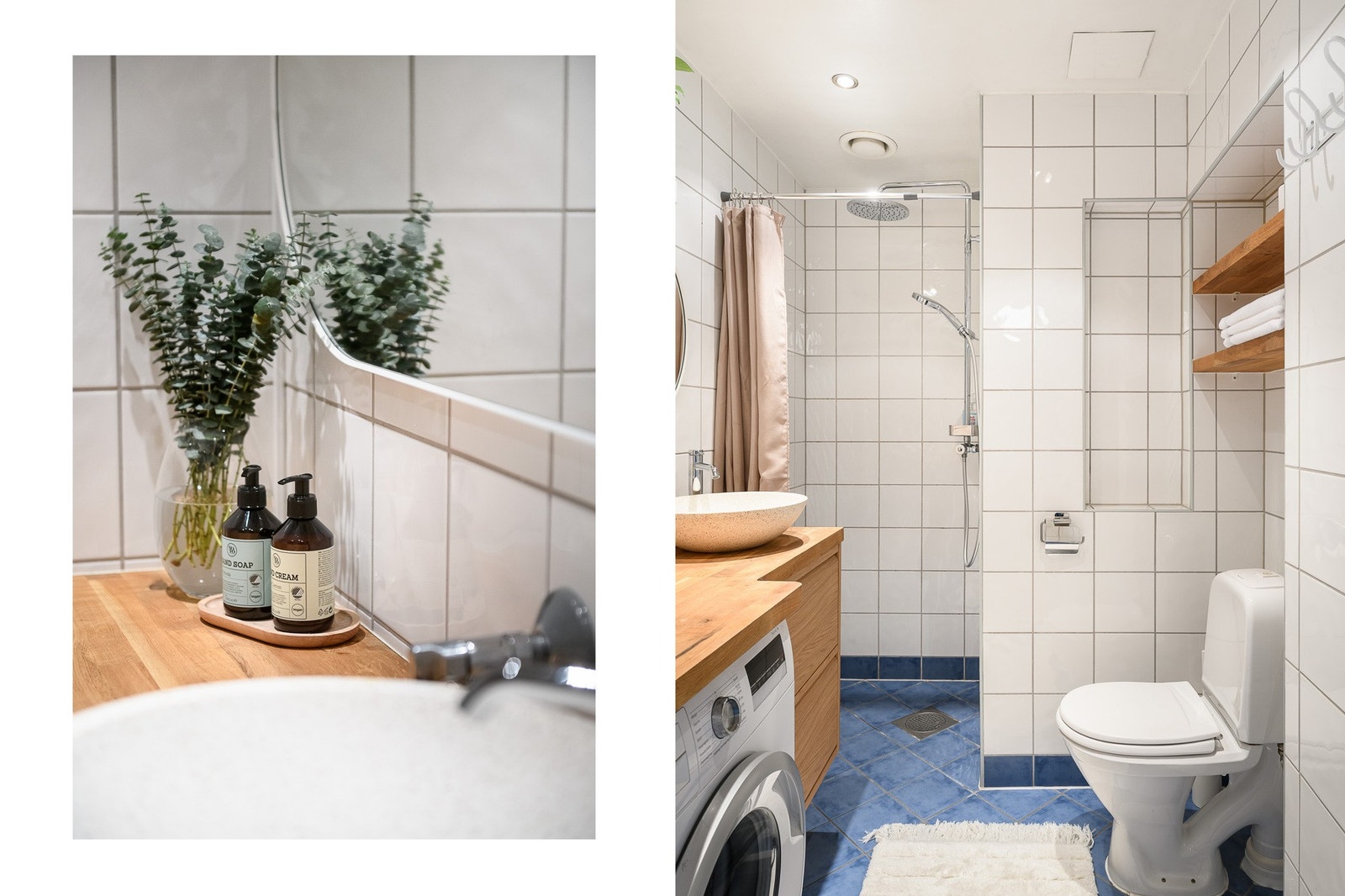 Badet ble renovert i 2006 med flislagte overflater, utstyrt med servantinnredning og dusjløsning. Galleribilde