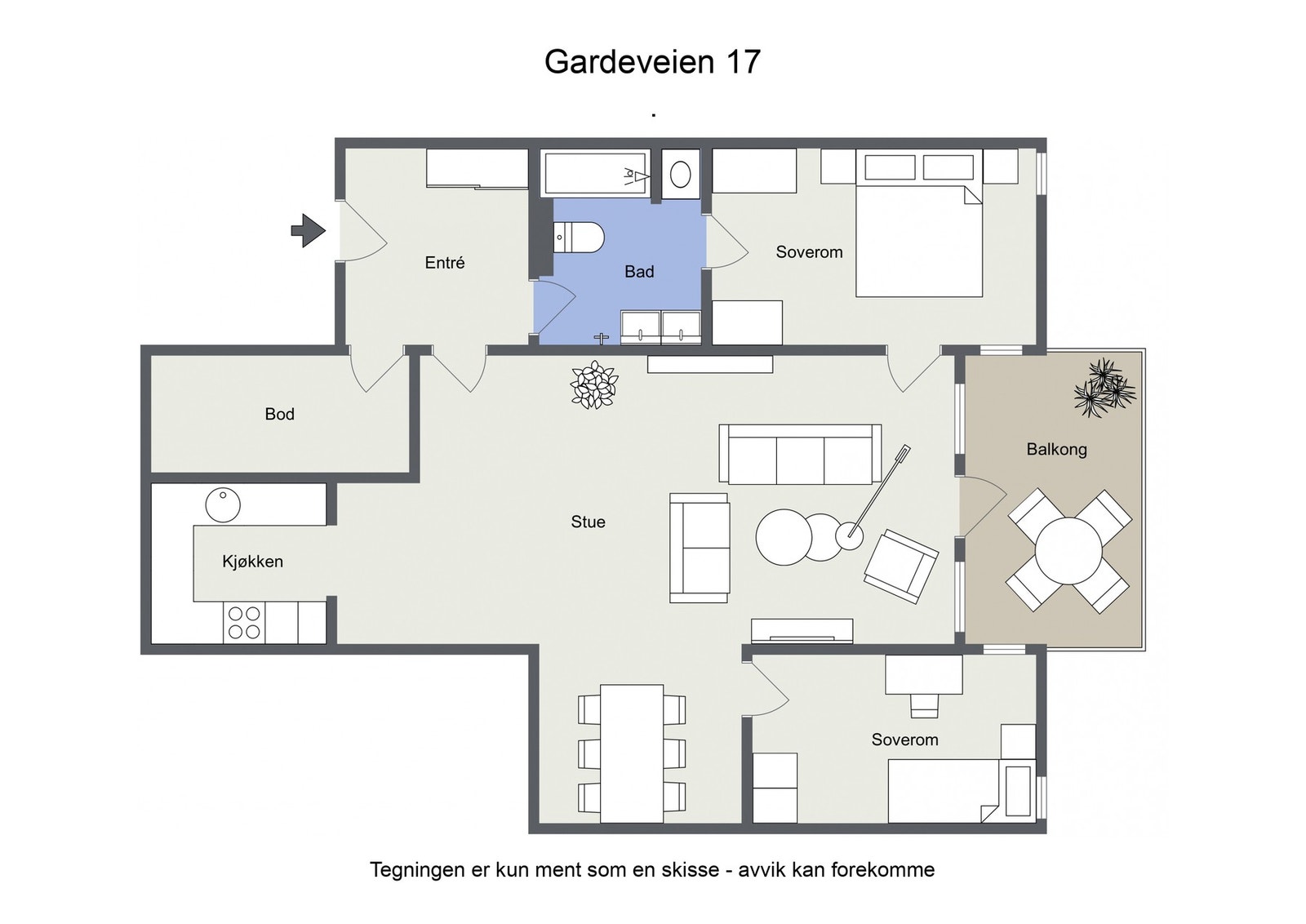 Plantegning Galleribilde