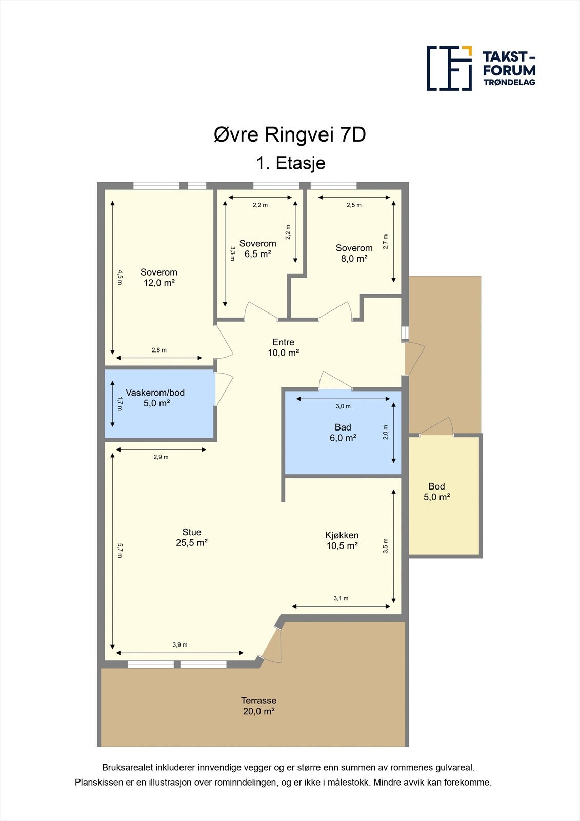 Skissert plantegning. Galleribilde