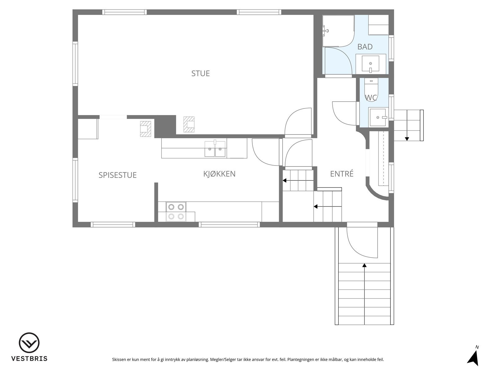 Plantegning - 1. etasje Galleribilde