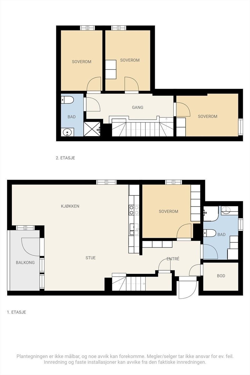 Bilde før oppussing og etablering av ekstra soverom. Galleribilde