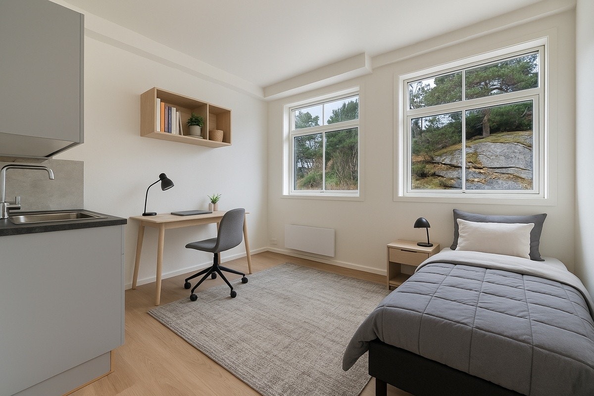 Forslag til møblering. Leiligheten leies ut umøblert Galleribilde