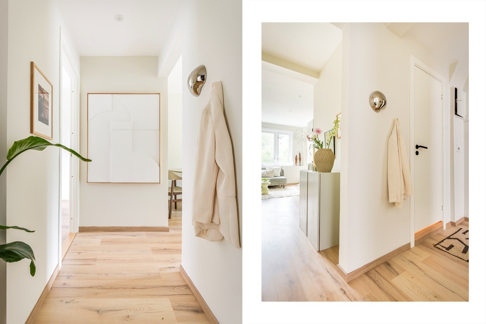 Inngangspartiet er lyst og inviterende. Galleribilde