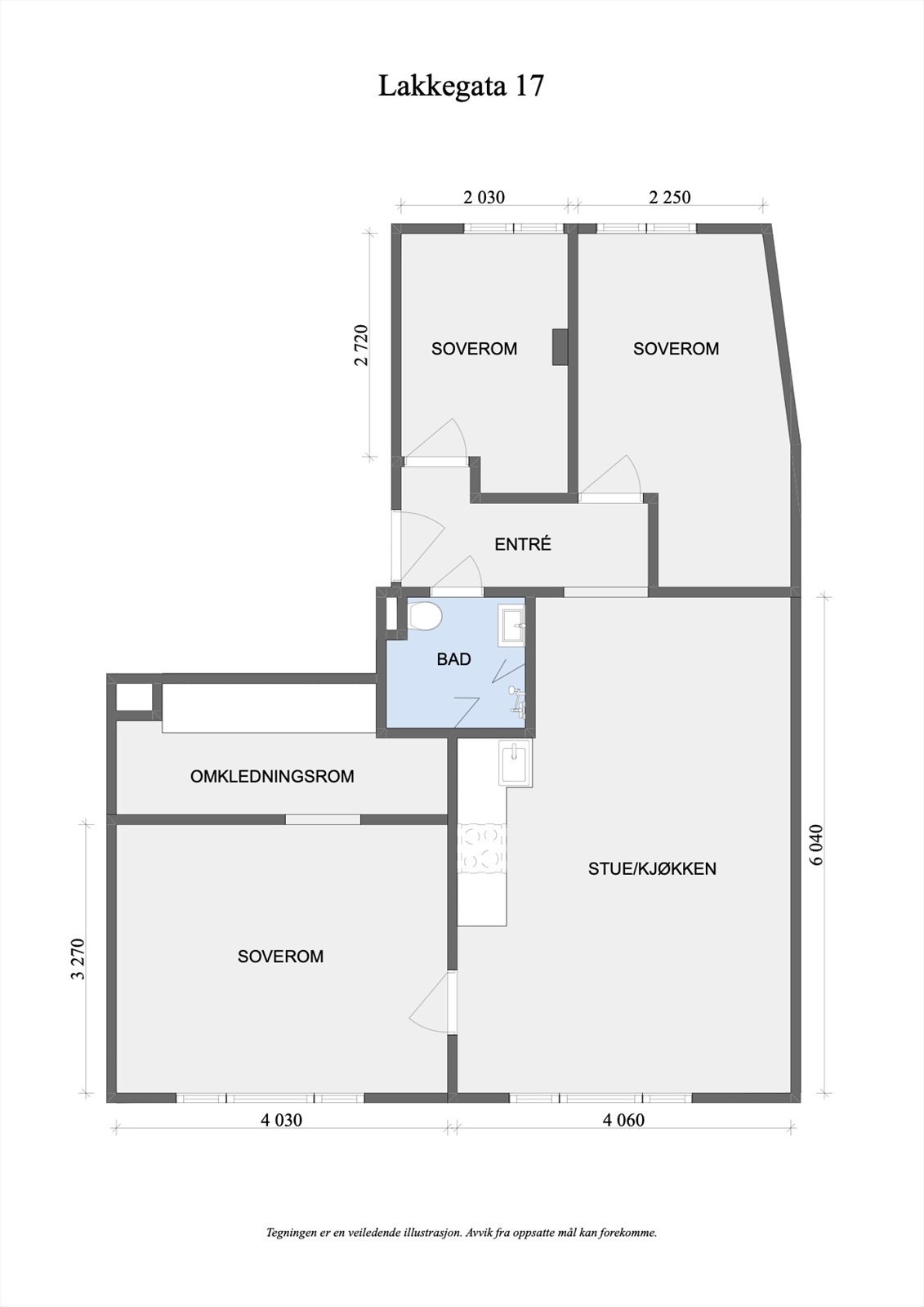 Plantegning 2D Galleribilde