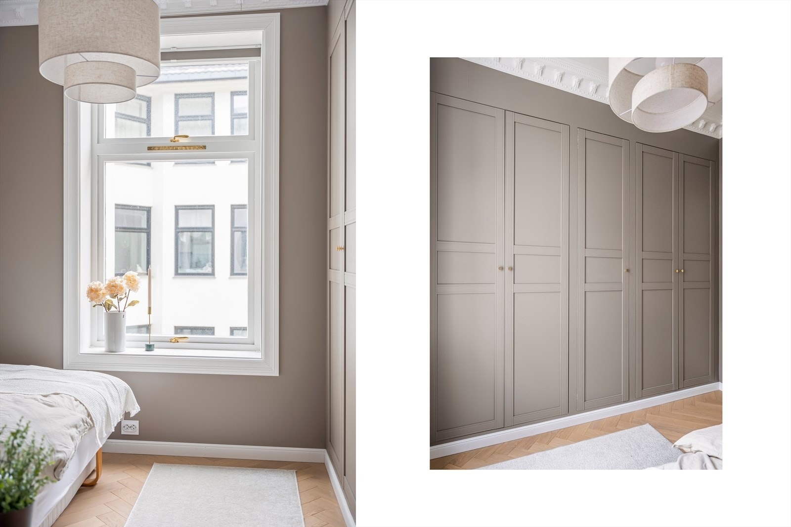 Begge soverom ligger skjermet til og vender inn mot en rolig bakgård. Galleribilde