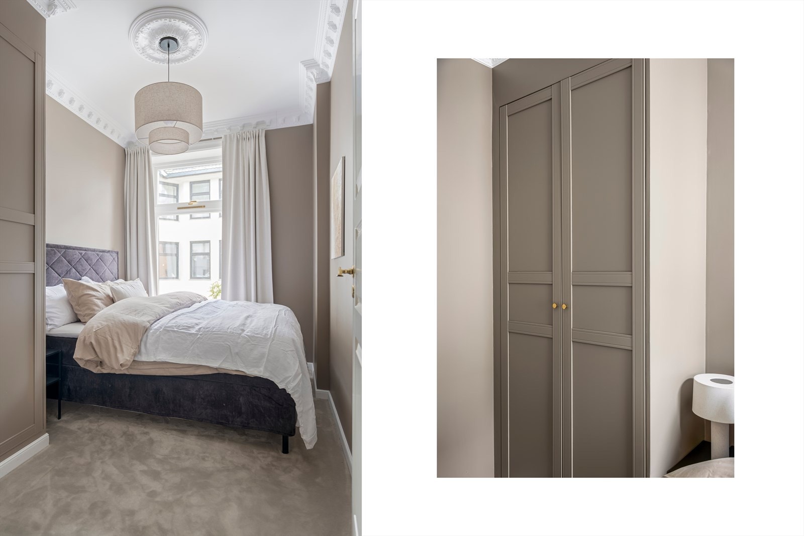 Leiligheten har to innbydende soverom, begge totalrenovert i 2024-2025. Galleribilde