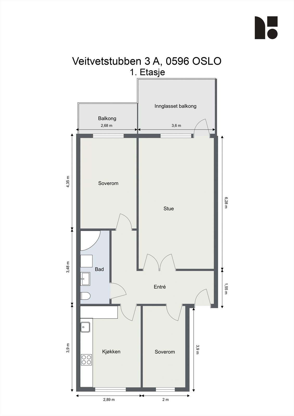 Plantegning. Galleribilde