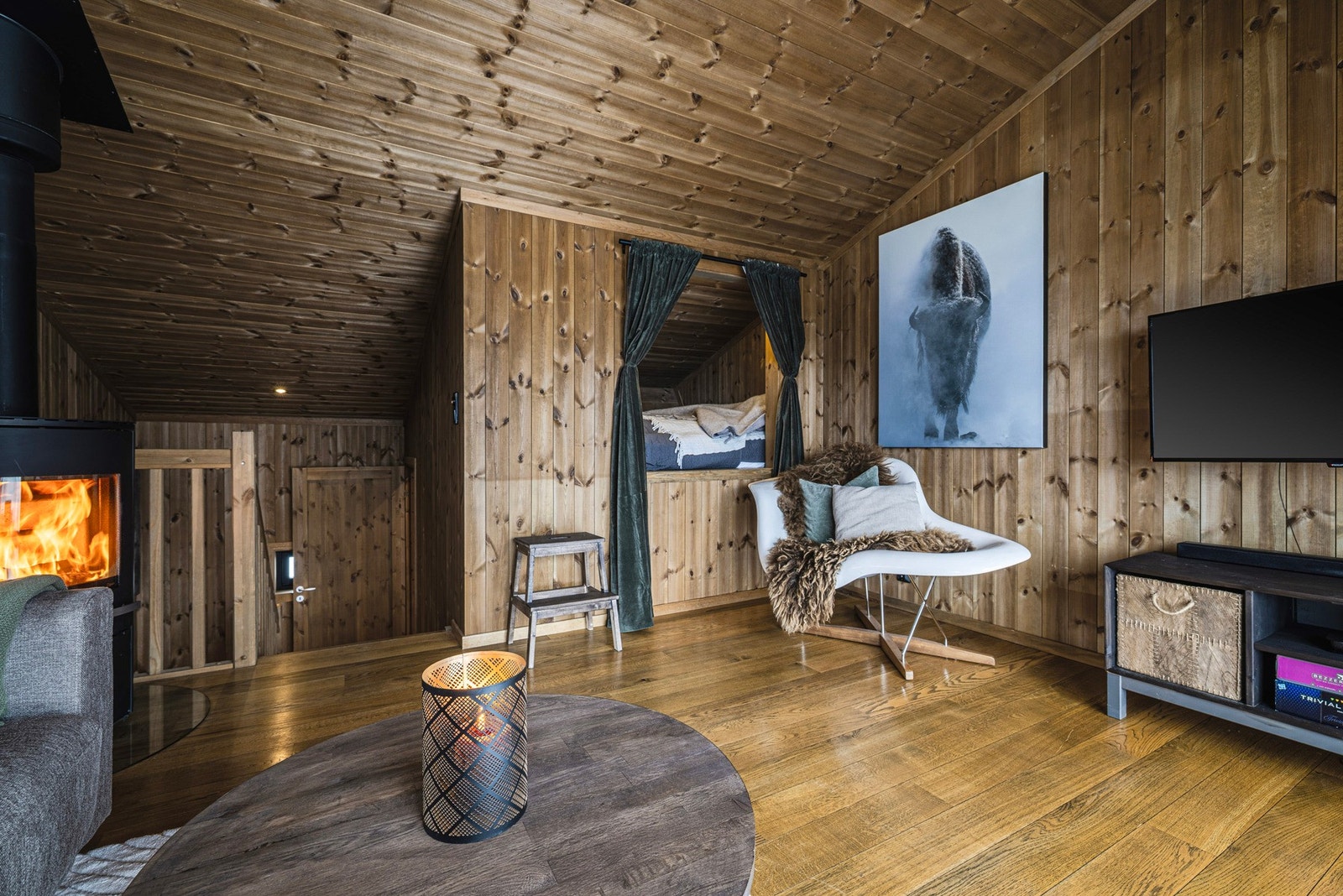 Hyggelig sovealkove. Galleribilde