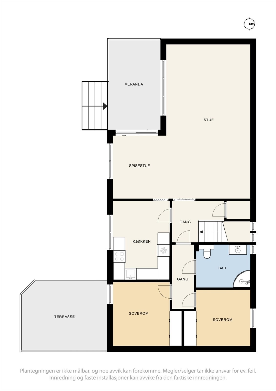 Plantegning 1. etasje. Galleribilde