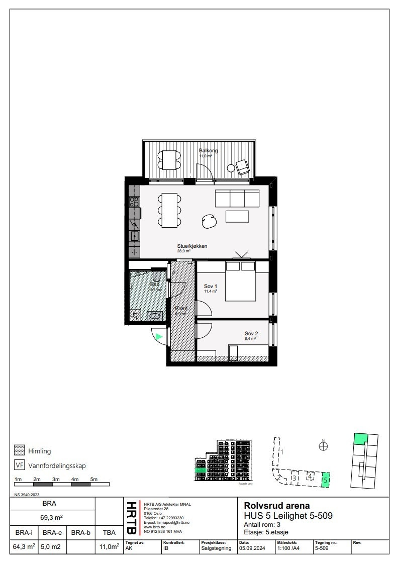 Leilighet 5-509 (5. etasje) Galleribilde