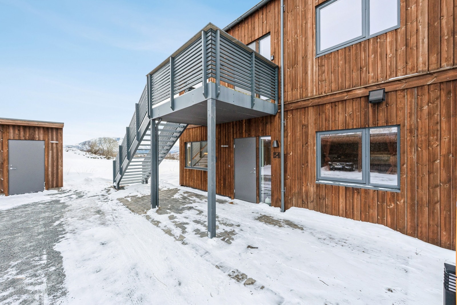 Inngangsparti fasade Galleribilde