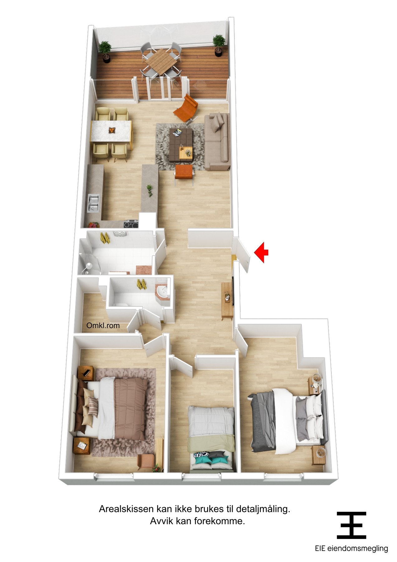 #D plantegning. Galleribilde